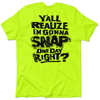 Snap - safety yellow t-shirt