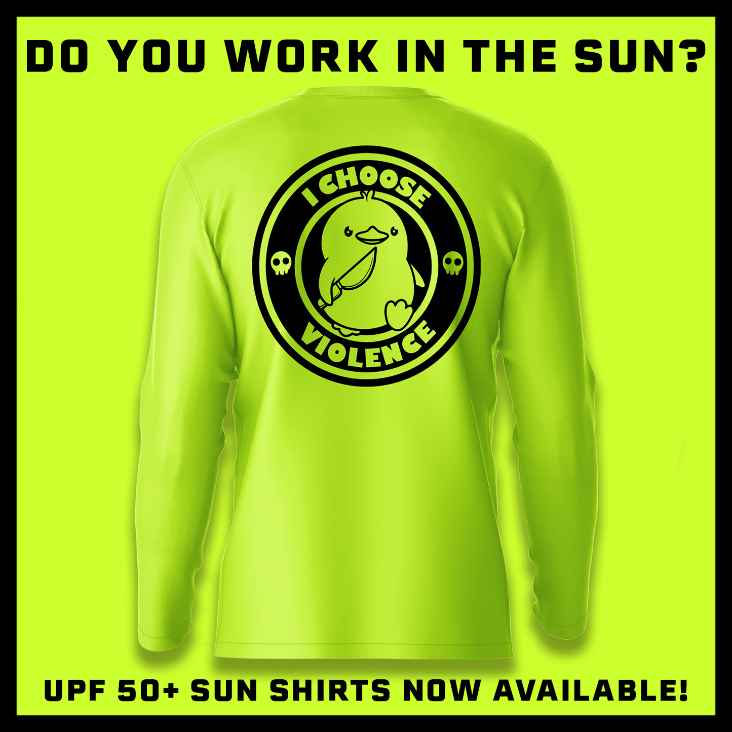 Violence - Hi - Visibility UPF 50 Long Sleeve Sun Shirt - Armed American Supply