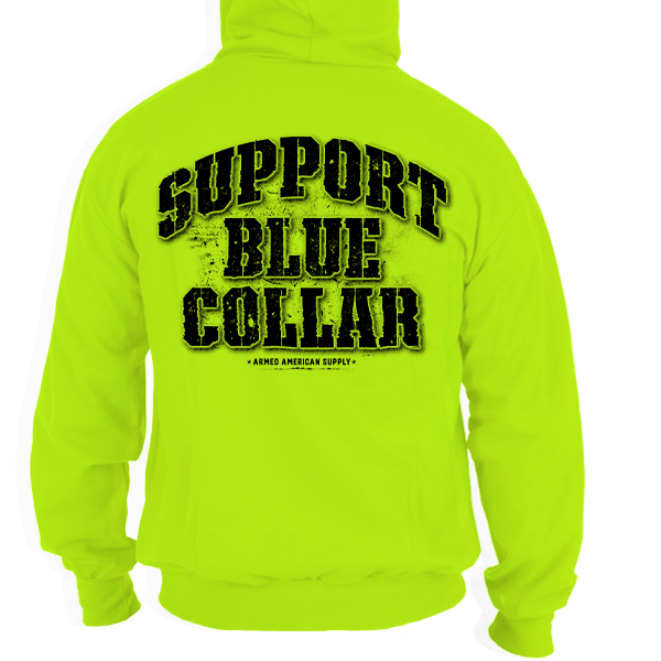 Support Blue Collar - Hi Vis Hoodie