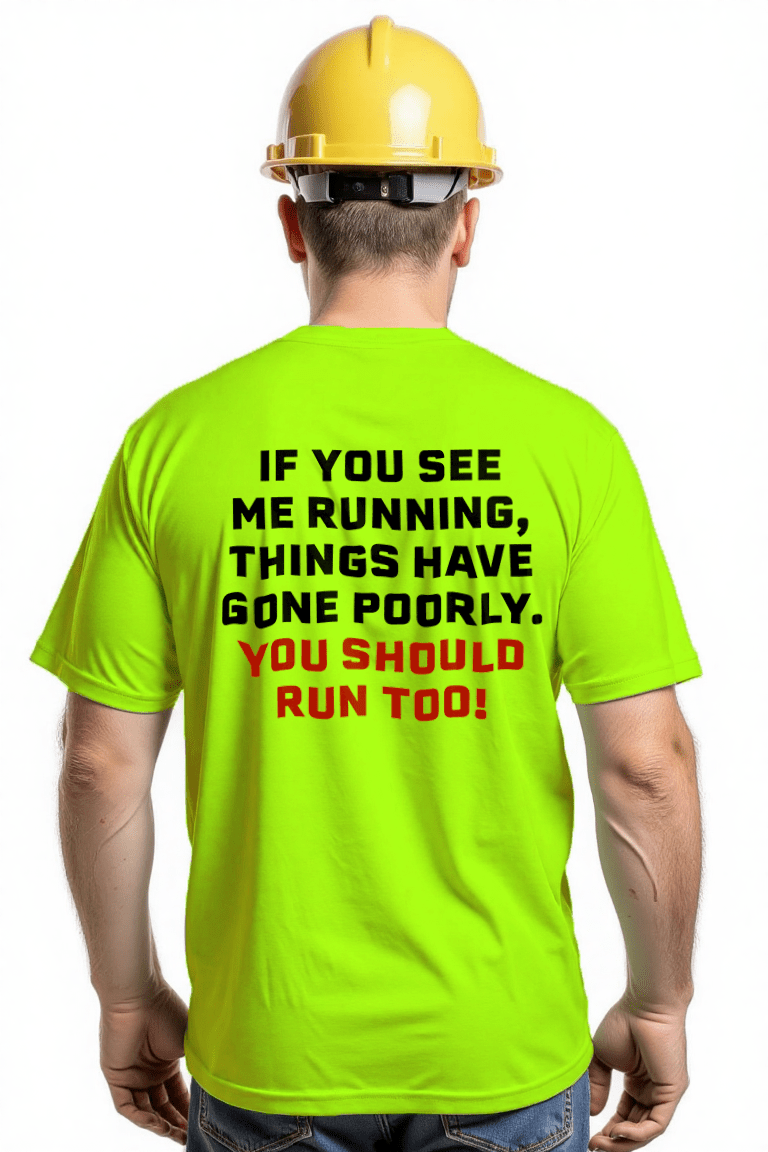 Run - Safety Yellow T-Shirt - Armed American Supply