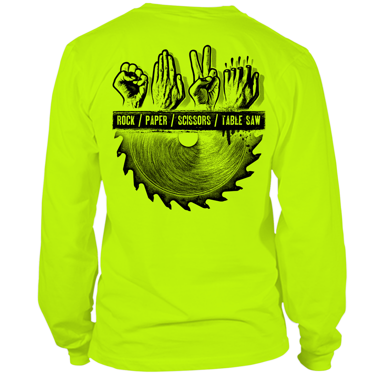 Table Saw - Hi Vis Long Sleeve - Armed American Supply