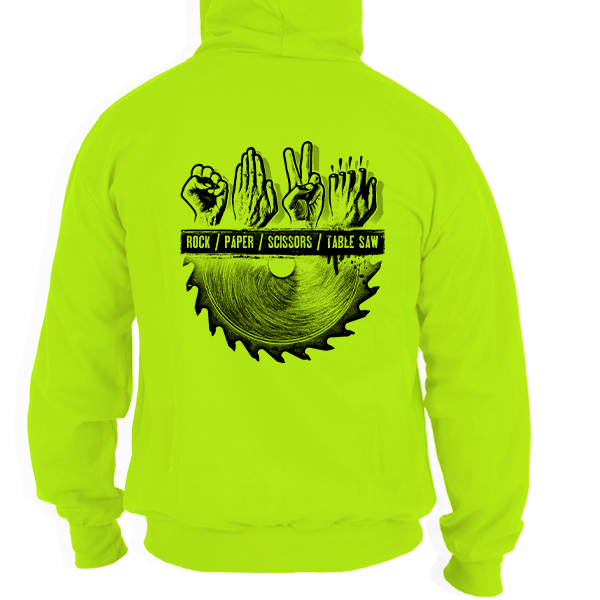 Table Saw - Hi Vis Hoodie