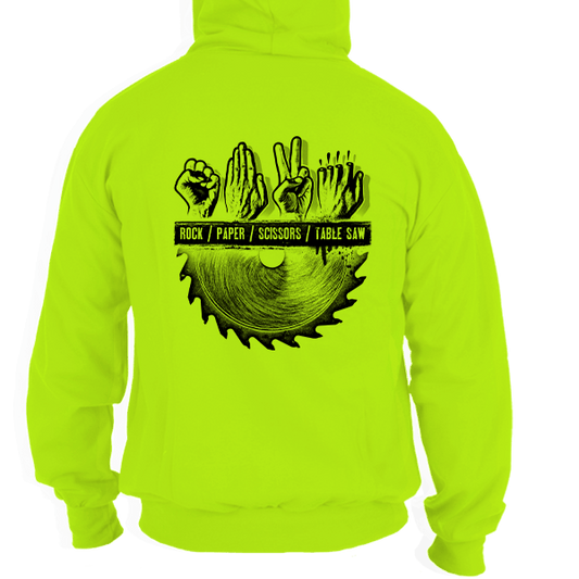 Table Saw - Hi Vis Hoodie - Armed American Supply