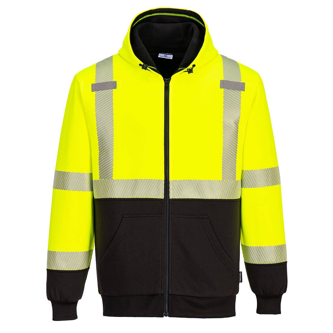 Hi Vis Contrast Zipped Hoodie - Armed American Supply