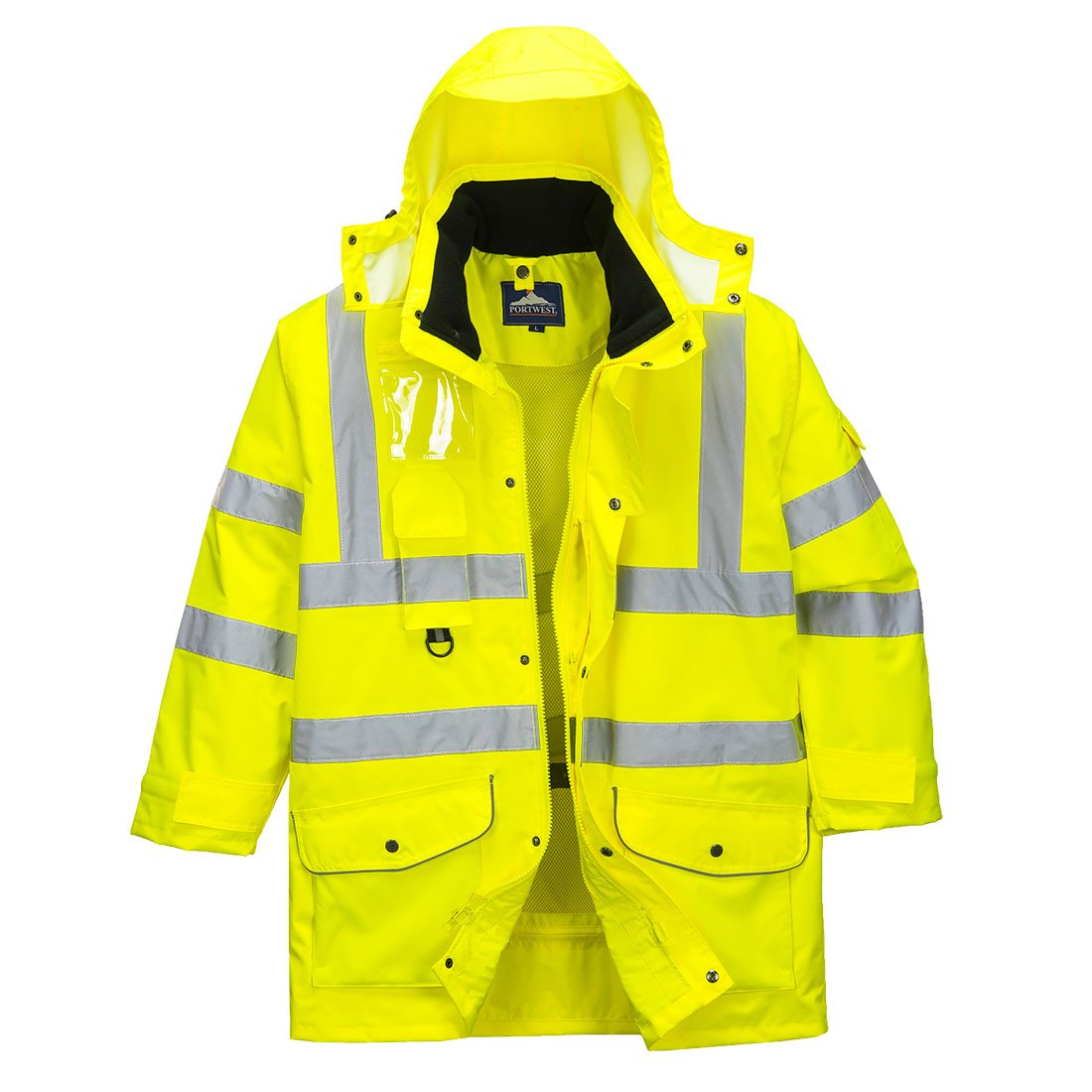 Hi Vis 7 - in - 1 Traffic Jacket - Armed American Supply