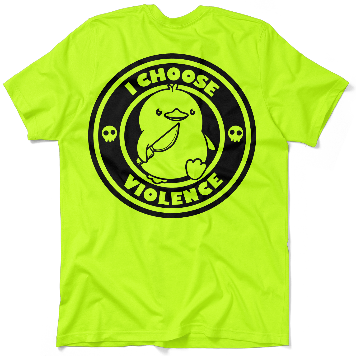 Violence - Safety Yellow Pocket T-Shirt - Armed American Supply