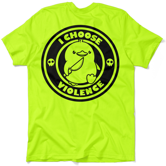 Violence - Safety Yellow Pocket T-Shirt - Armed American Supply