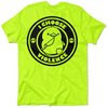 Violence - safety yellow pocket t-shirt