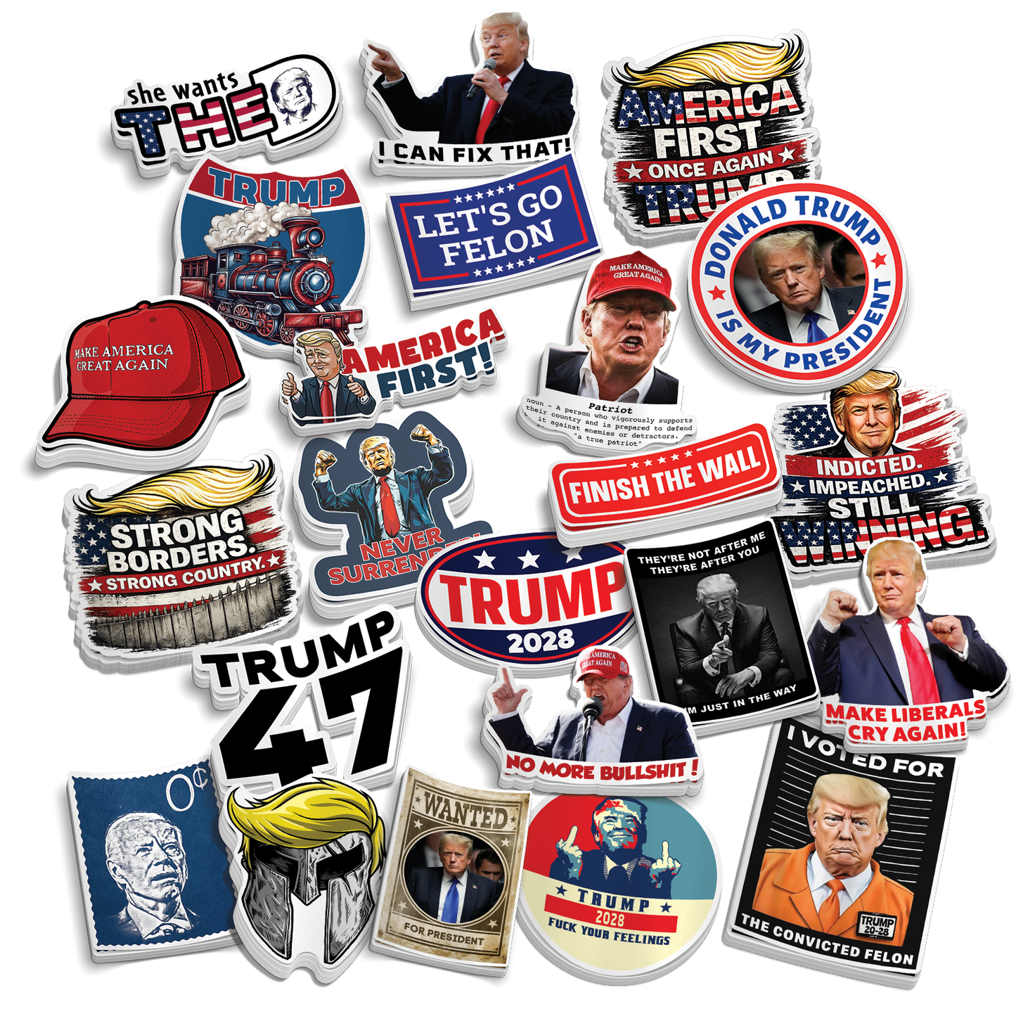 Trump 32 Piece Sticker Pack