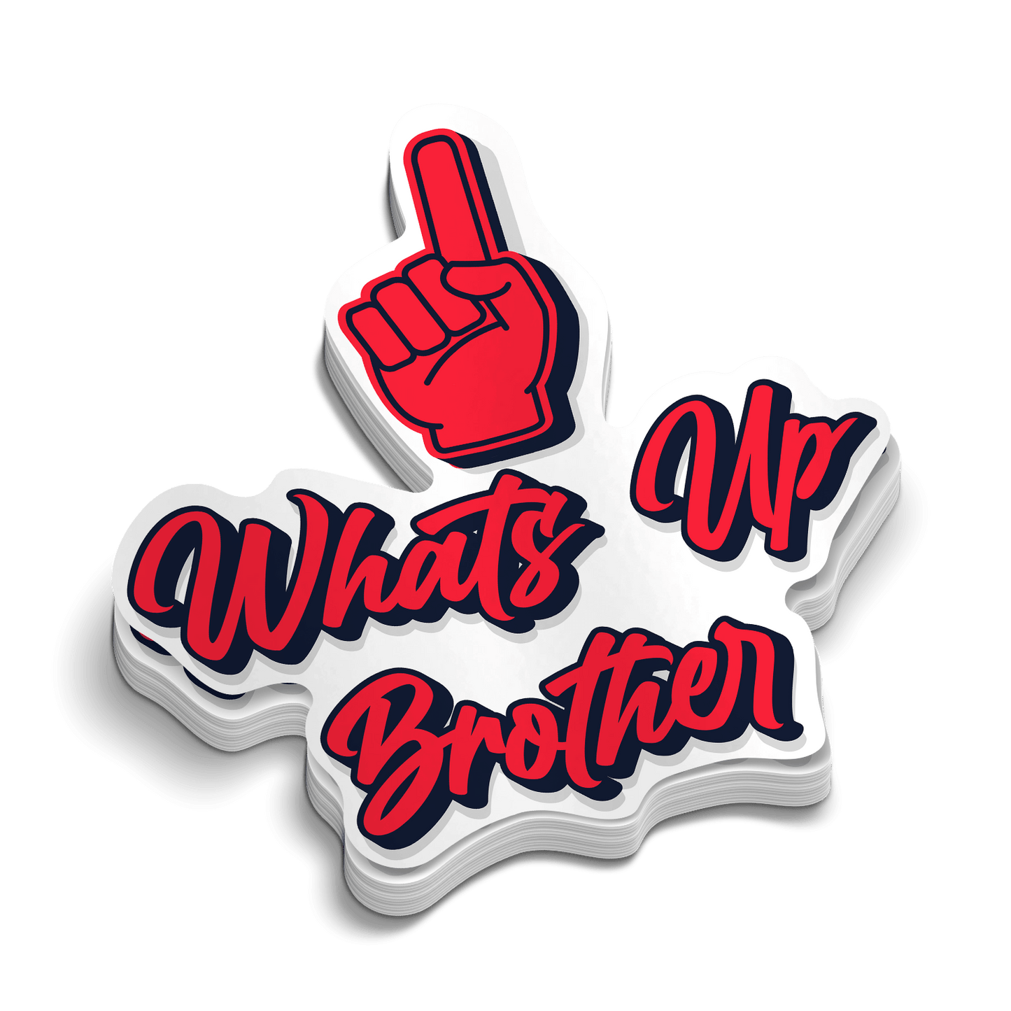 Whats Up Brother - Hard Hat Decal - Armed American Supply