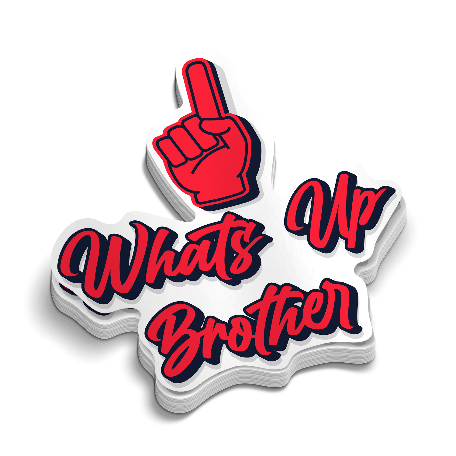 Whats Up Brother - Hard Hat Decal - Armed American Supply