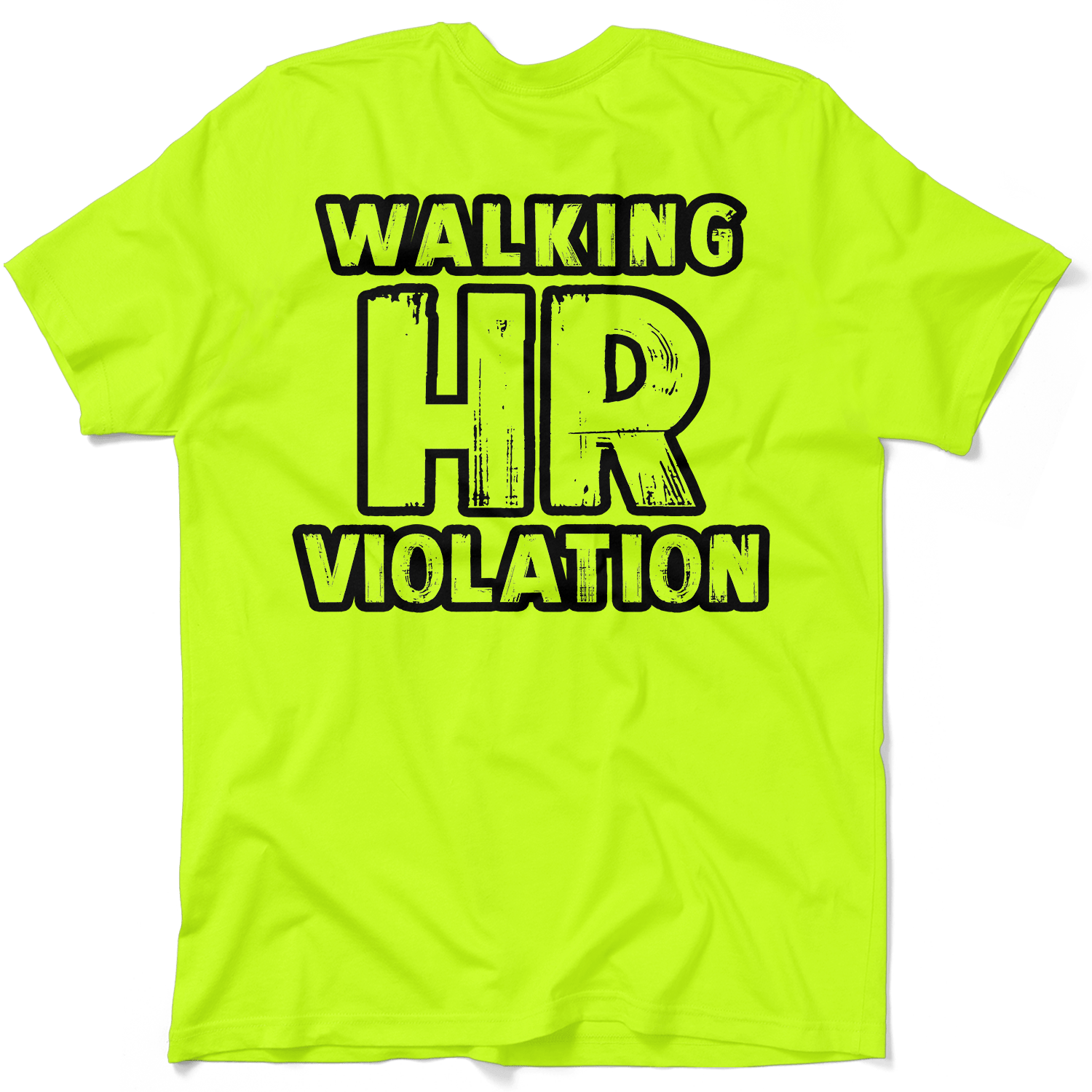 HR Violation - Safety Yellow Pocket T-Shirt - Armed American Supply