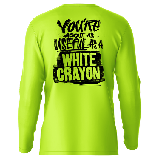 White Crayon - Hi - Visibility UPF 50 Long Sleeve Sun Shirt - Armed American Supply