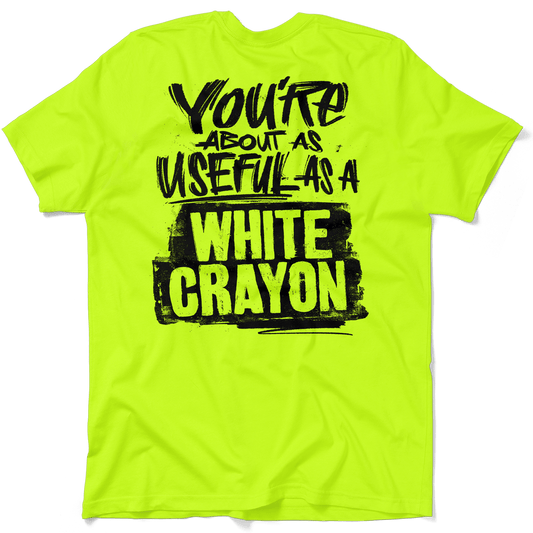 White Crayon - Safety Yellow Pocket T-Shirt - Armed American Supply