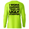 Work harder - hi-visibility upf 50 long sleeve sun shirt