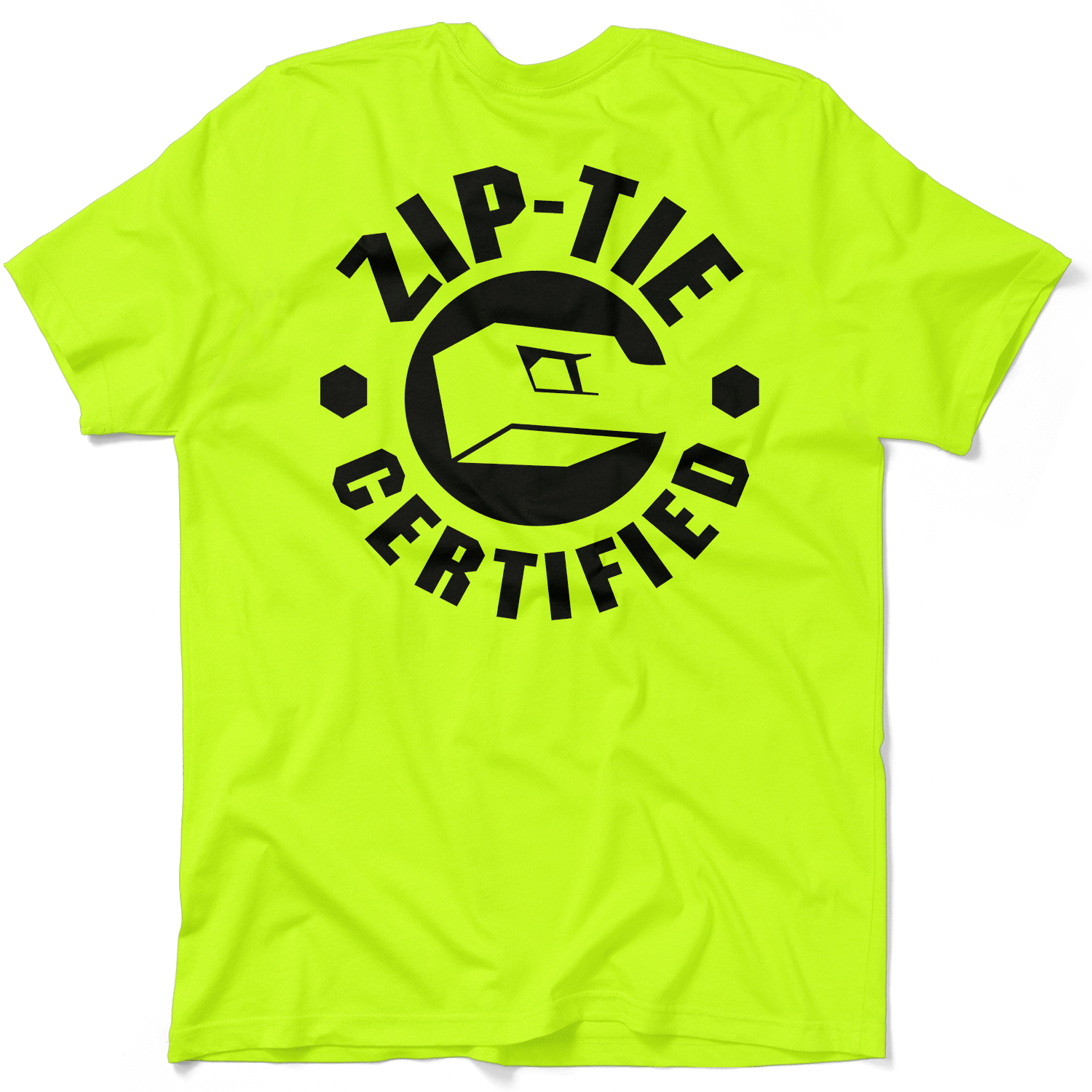 Zip Tie - Safety Yellow Pocket T-Shirt - Armed American Supply