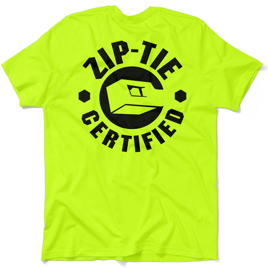 Zip Tie - Safety Yellow Pocket T-Shirt - Armed American Supply