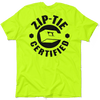 Zip tie - safety yellow pocket t-shirt