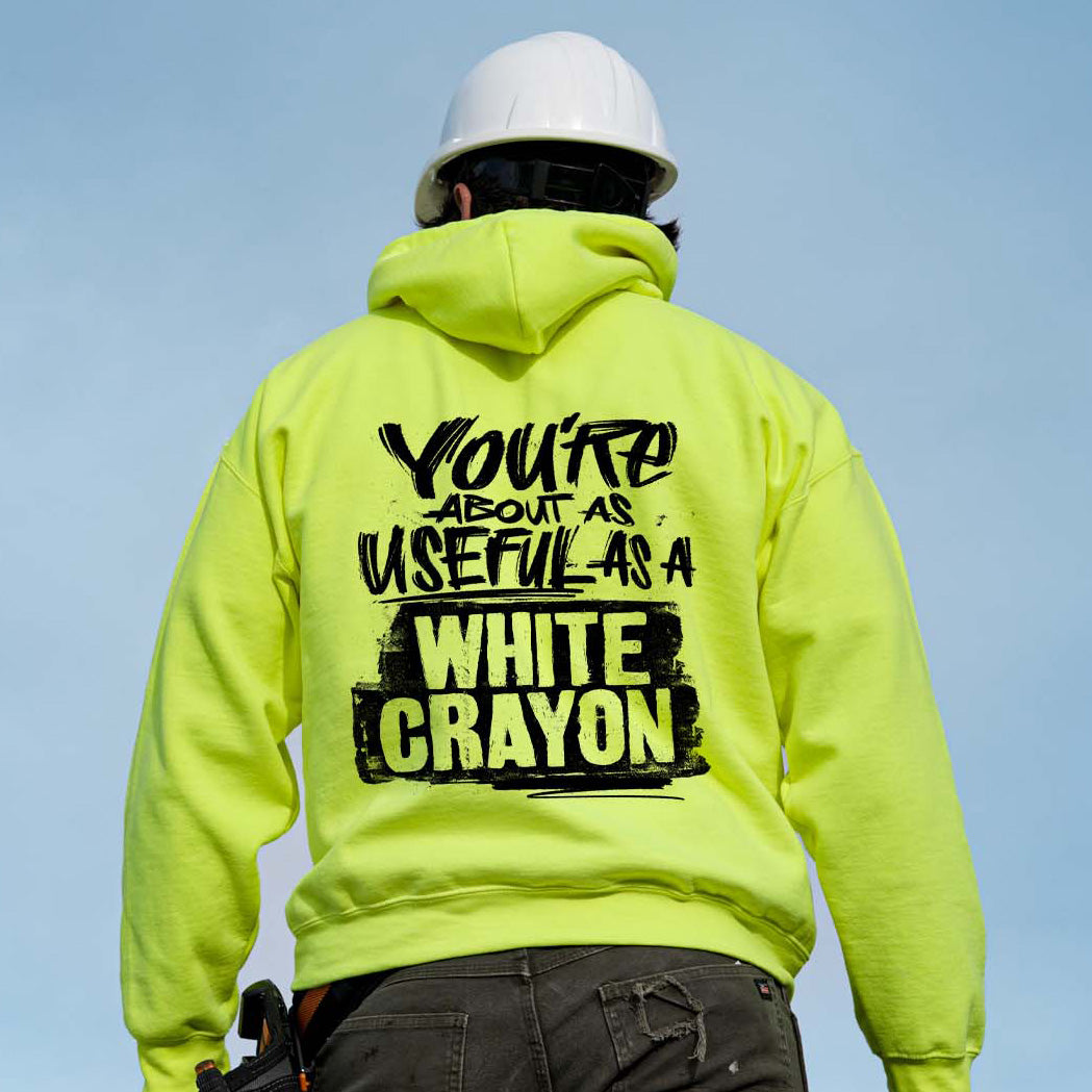 White Crayon - Hi-Vis Hoodie