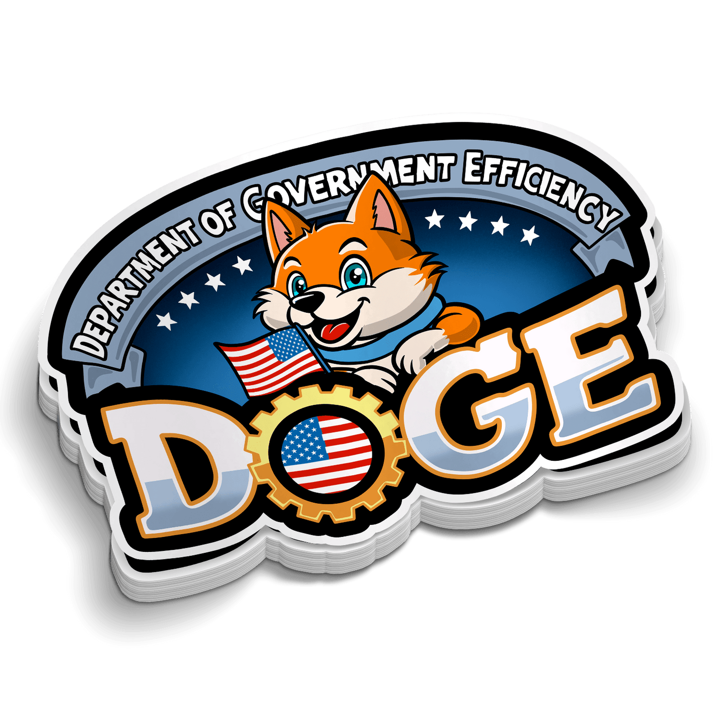 D.O.G.E. - Hard Hat Decal - Armed American Supply
