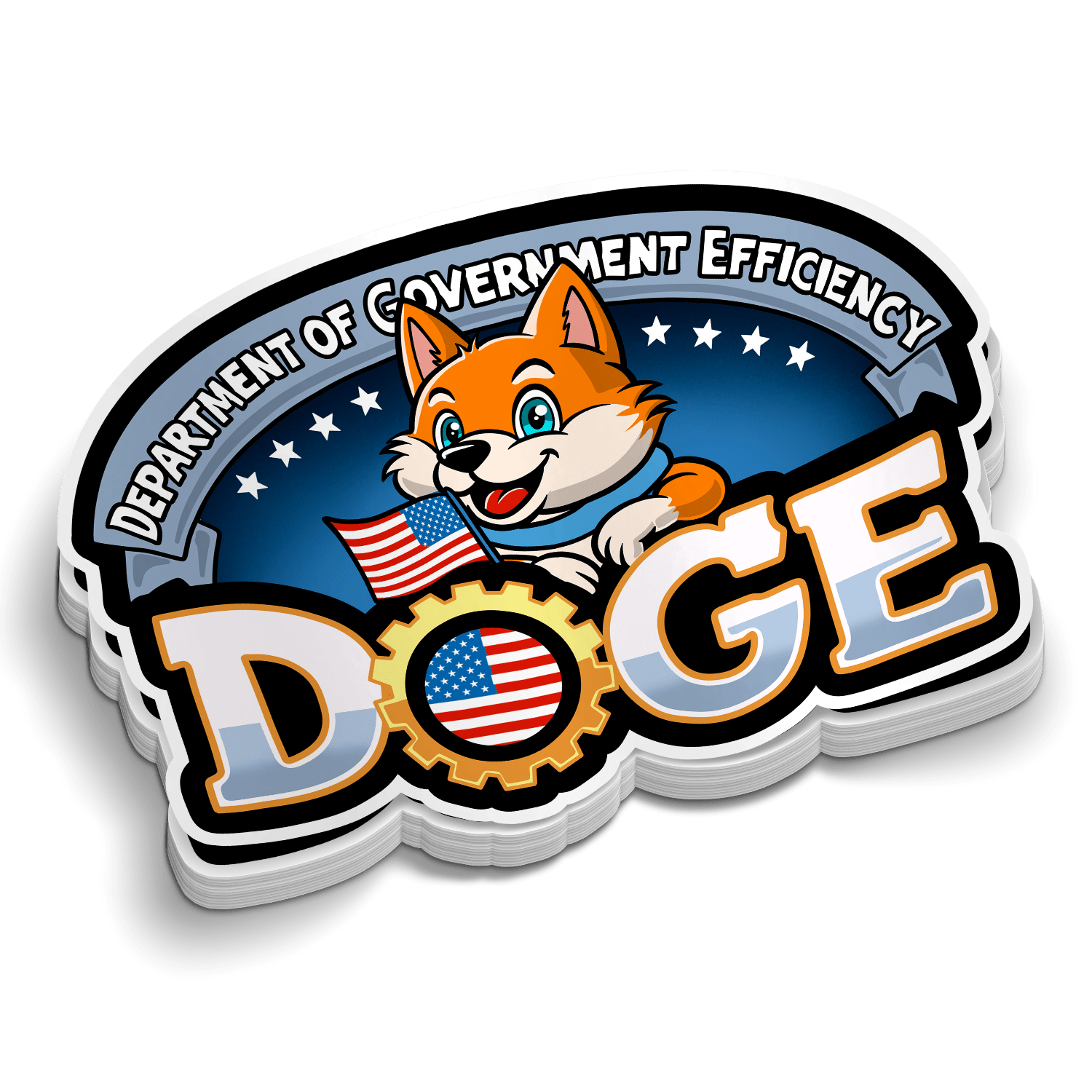 D.O.G.E. - Hard Hat Decal - Armed American Supply