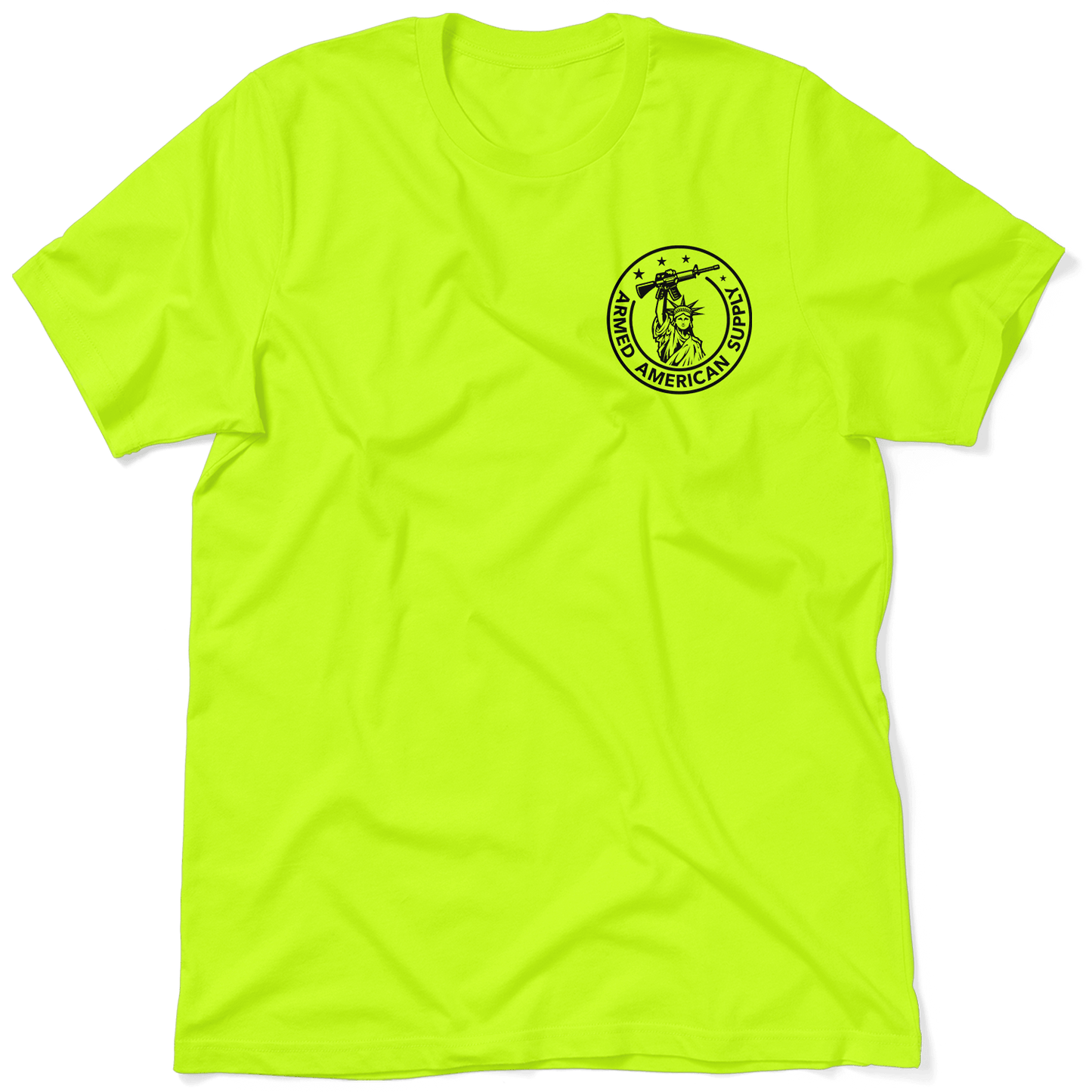 Nobody Cares - Safety Yellow T-Shirt - Armed American Supply