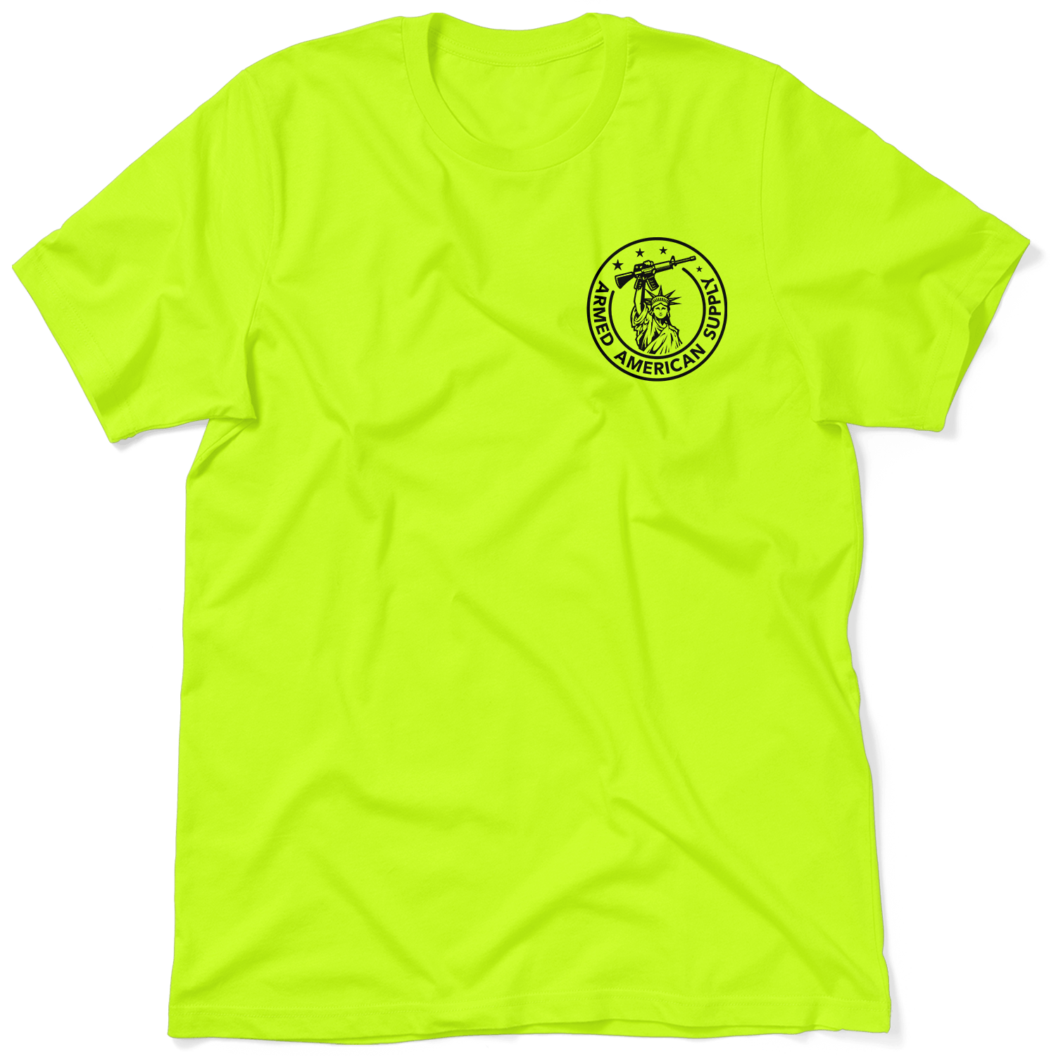 Nobody Cares - Safety Yellow T-Shirt - Armed American Supply