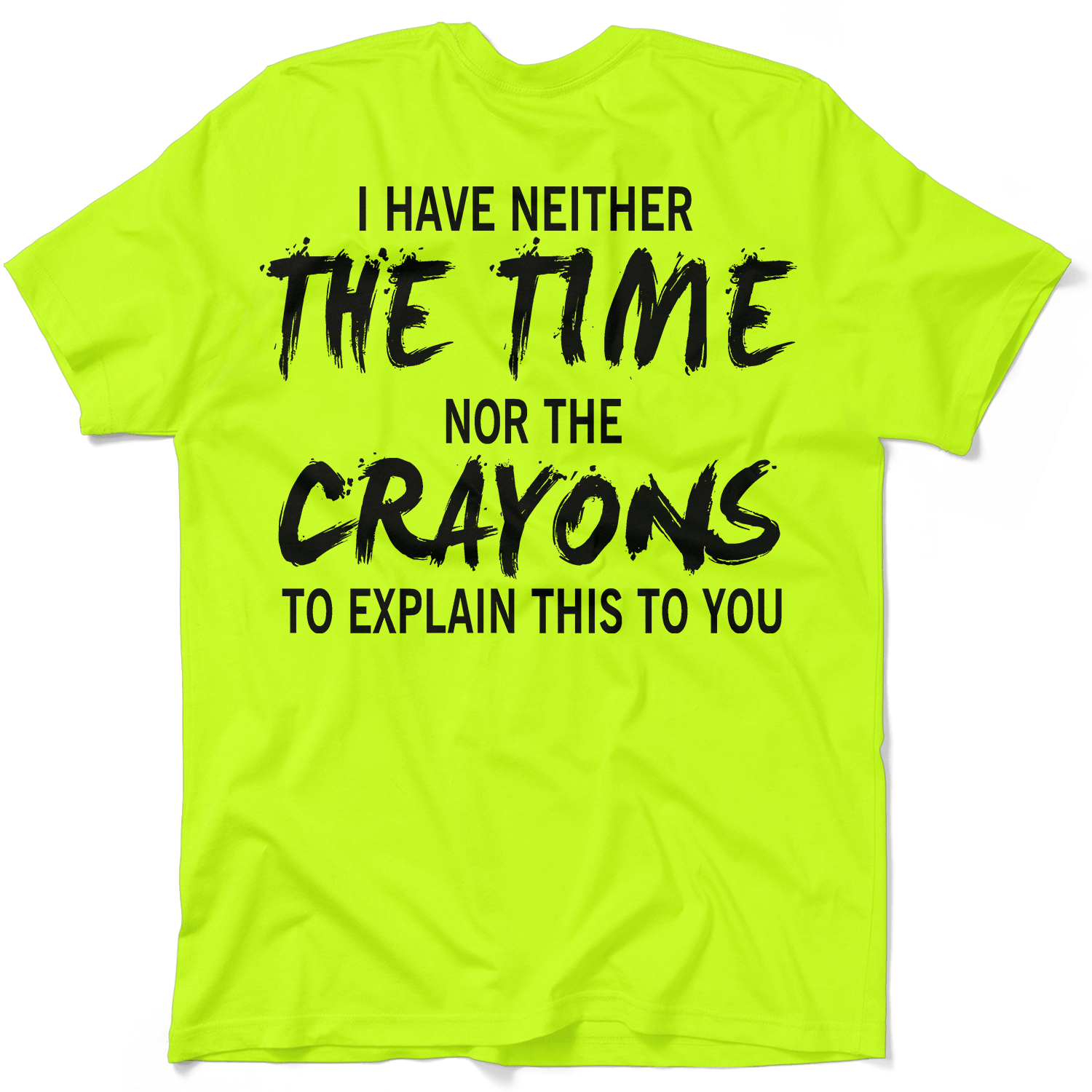 Crayons - Safety Yellow Pocket T-Shirt - Armed American Supply