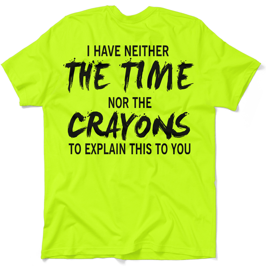 Crayons - Safety Yellow Pocket T-Shirt - Armed American Supply