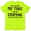 Crayons - safety yellow pocket t-shirt