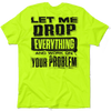 Drop everything - safety yellow pocket t-shirt