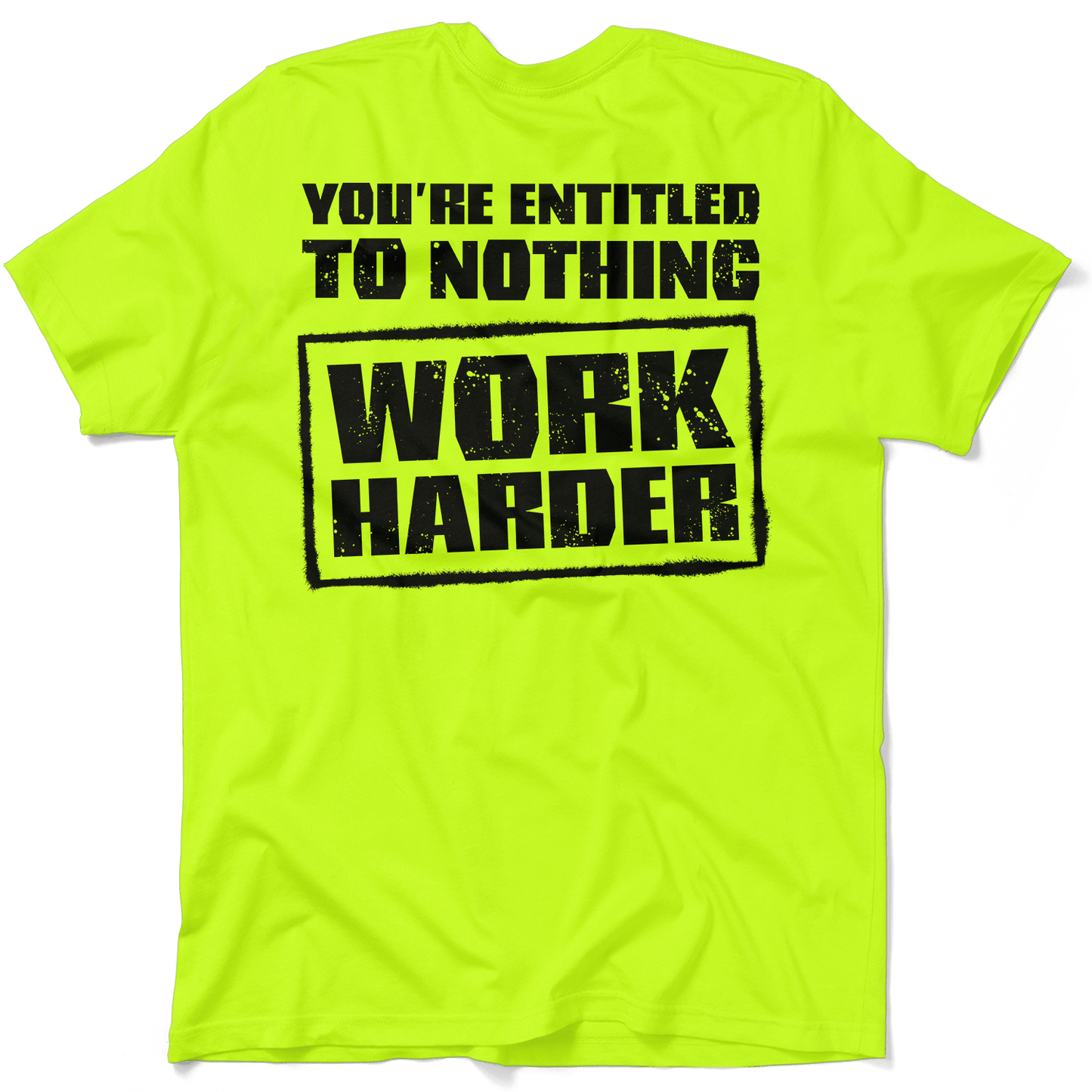 Entitled - Safety Yellow T-Shirt - Armed American Supply