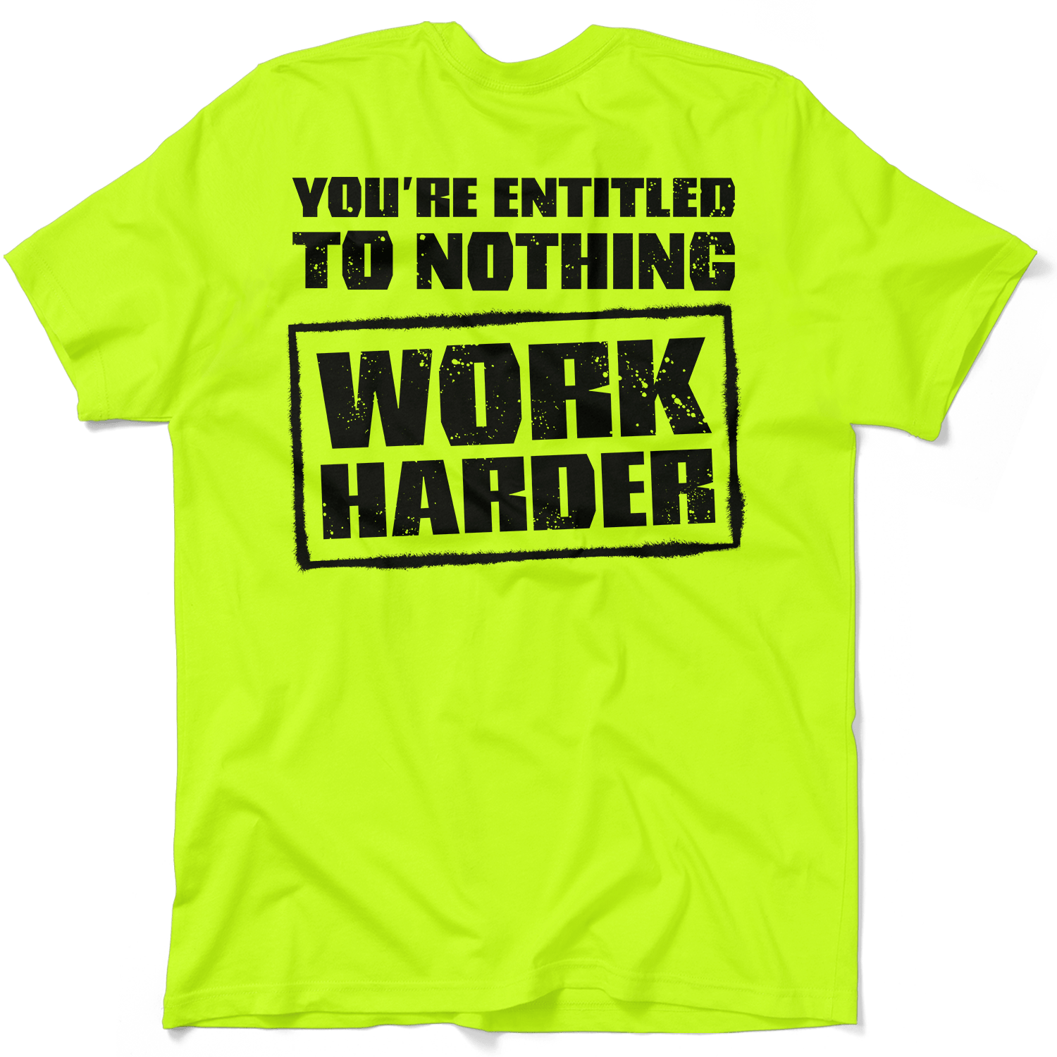 Entitled - Safety Yellow T-Shirt - Armed American Supply