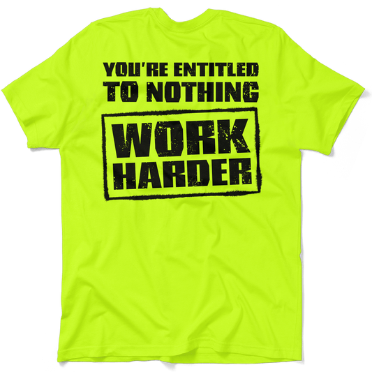 Entitled - Safety Yellow T-Shirt - Armed American Supply