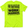 Entitled - safety yellow t-shirt