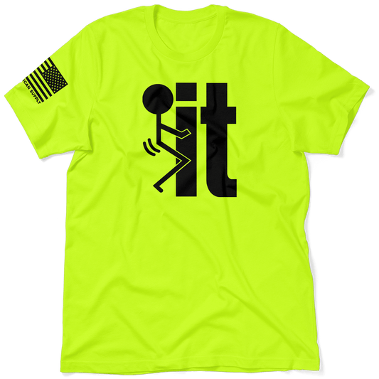 F It - Safety Yellow T-Shirt - Armed American Supply