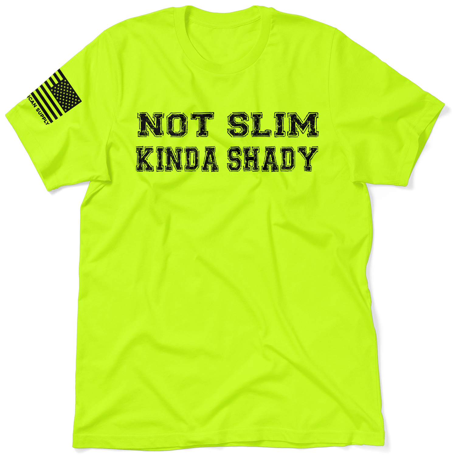 Slim Shady - Safety Yellow T-Shirt - Armed American Supply