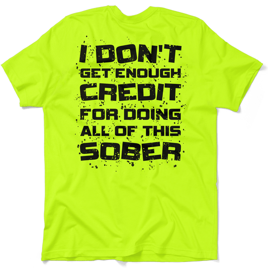 Sober - Safety Yellow T-Shirt - Armed American Supply
