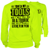 Touch my tools - long sleeve hi-vis t-shirt