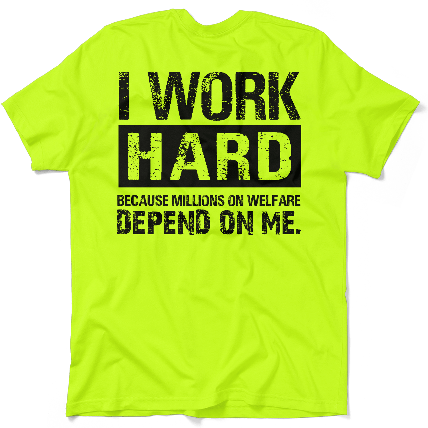 Welfare - Safety Yellow Pocket T-Shirt - Armed American Supply