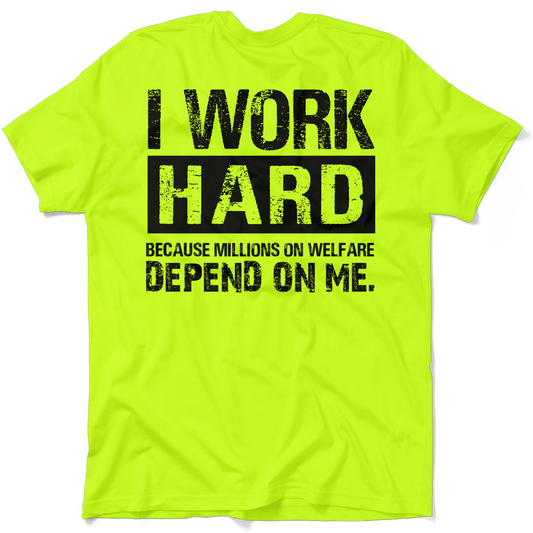 Welfare - Safety Yellow Pocket T-Shirt - Armed American Supply