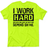 Welfare - safety yellow pocket t-shirt