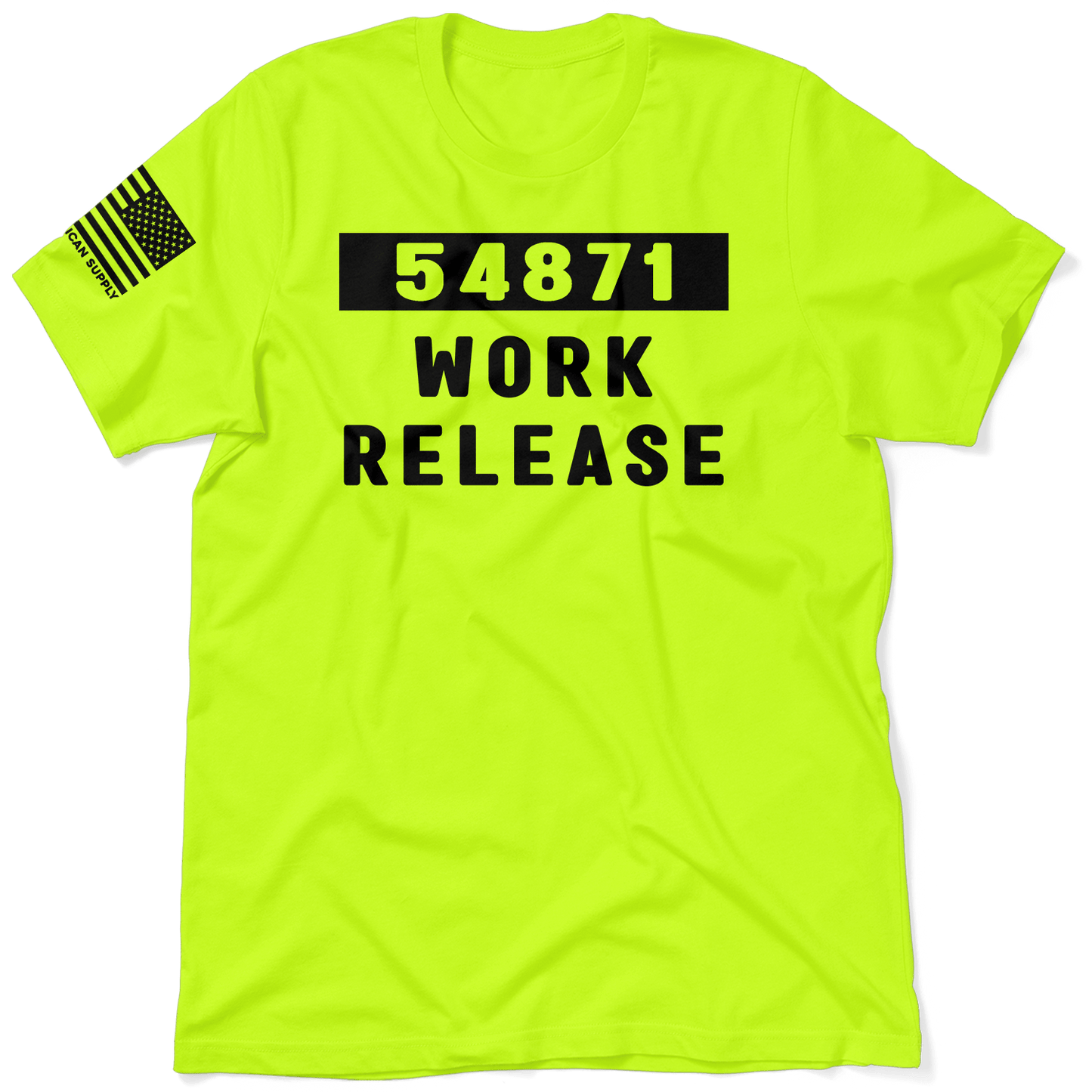 Work Release - Safety Yellow T-Shirt - Armed American Supply