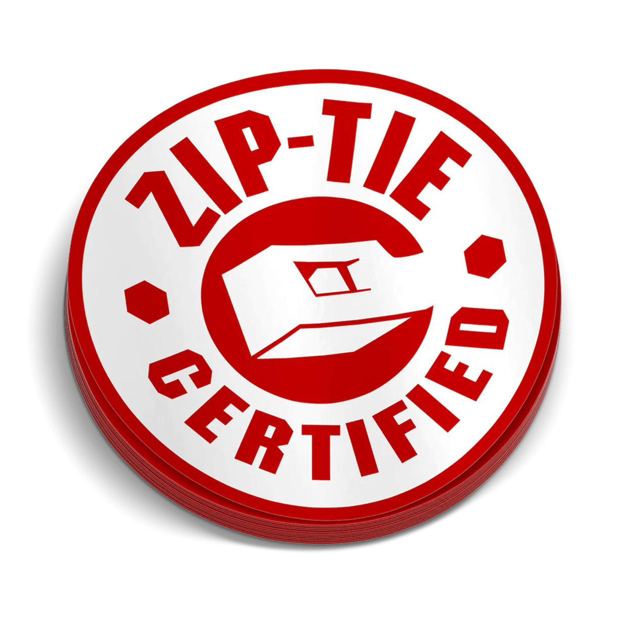 Zip Tie Hard Hat Decal - Armed American Supply
