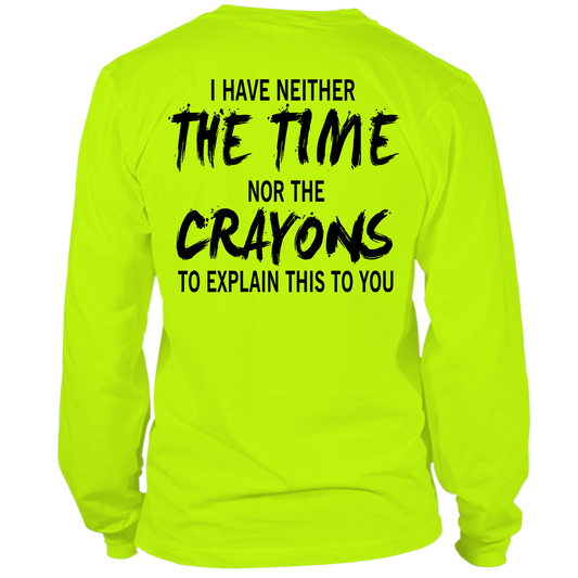 Crayons - Long Sleeve Hi-Vis Safety Yellow Shirt