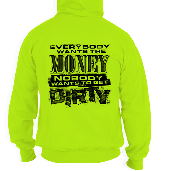 Dirty - Safety Yellow Hi Vis Hoodie