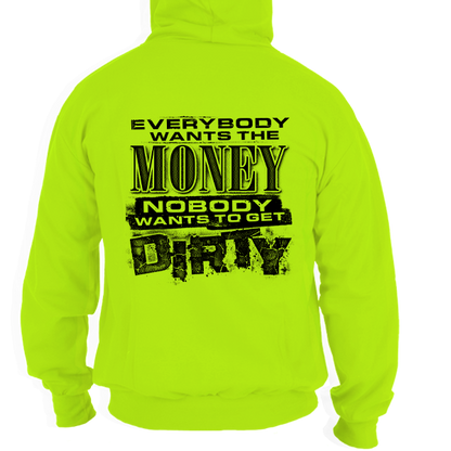 Dirty - Safety Yellow Hi Vis Hoodie