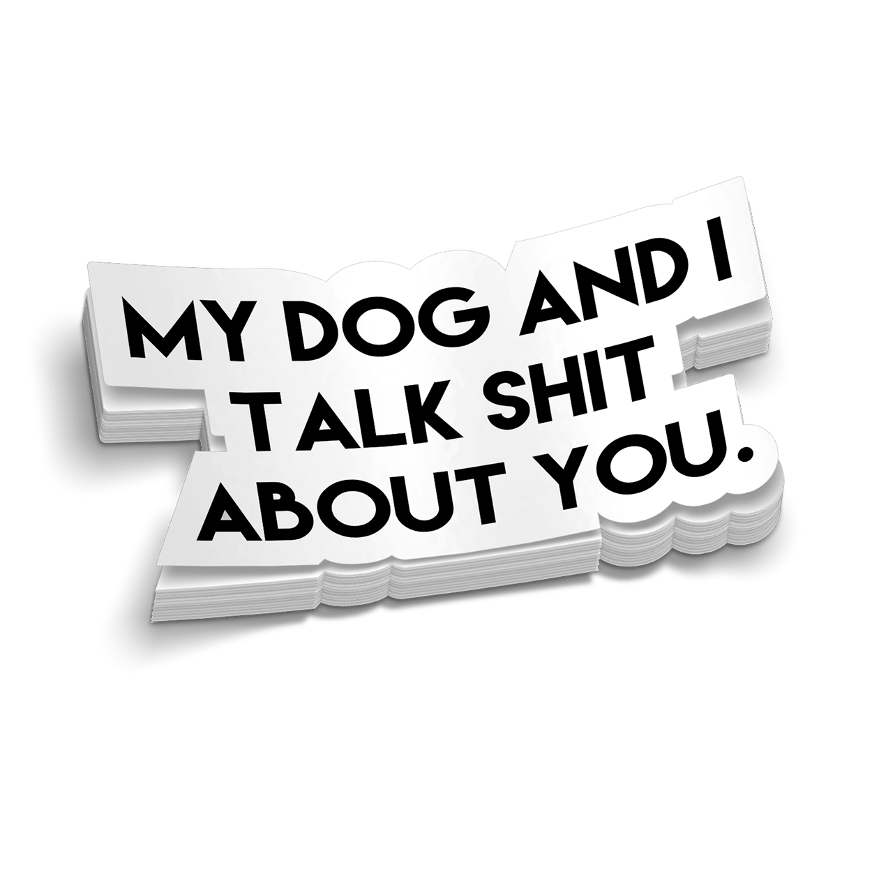 My Dog & I Hard Hat Decal - Armed American Supply