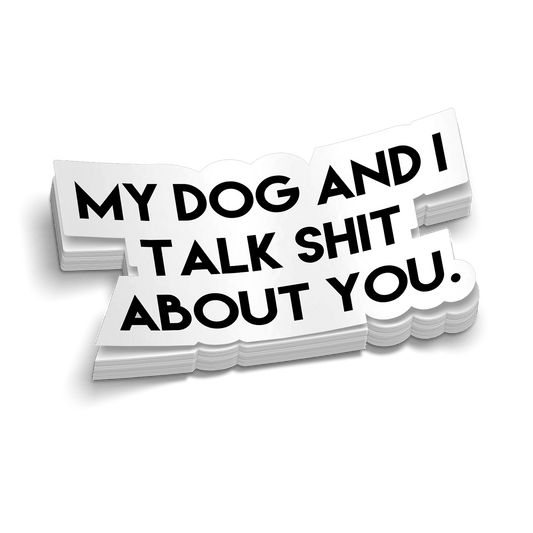 My Dog & I Hard Hat Decal - Armed American Supply