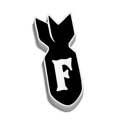 F - Bomb Hard Hat Decal
